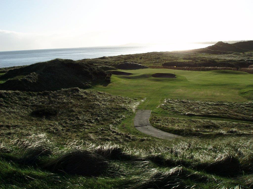 Vistas en el campo de golf de The European Club en Irlanda