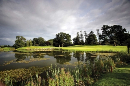 Lago en el campo de golf Palmer K Club en Irlanda
